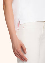 Kiton white t-shirt cotton for woman, in cotton 4