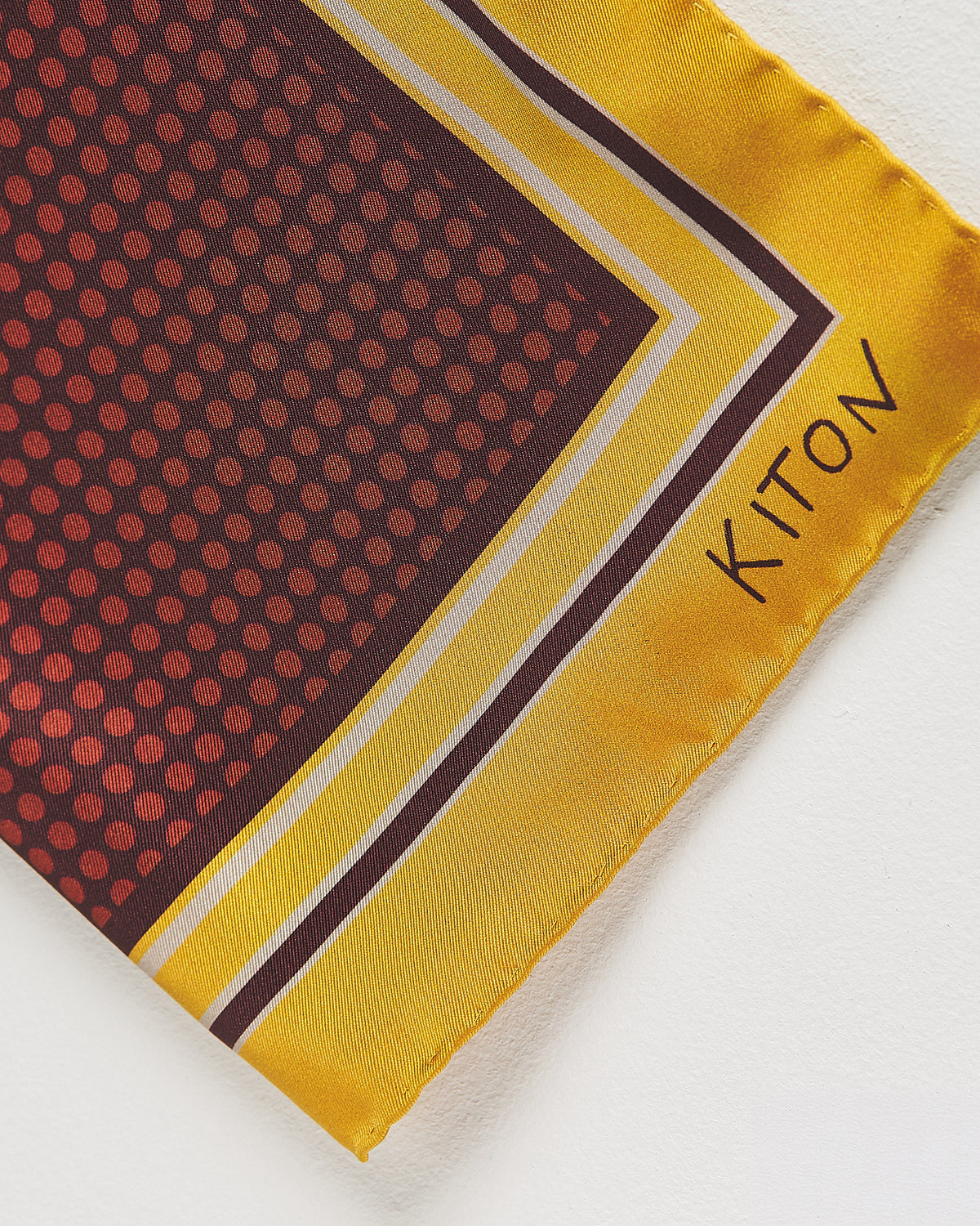 OCHRE YELLOW SILK SCARF 2