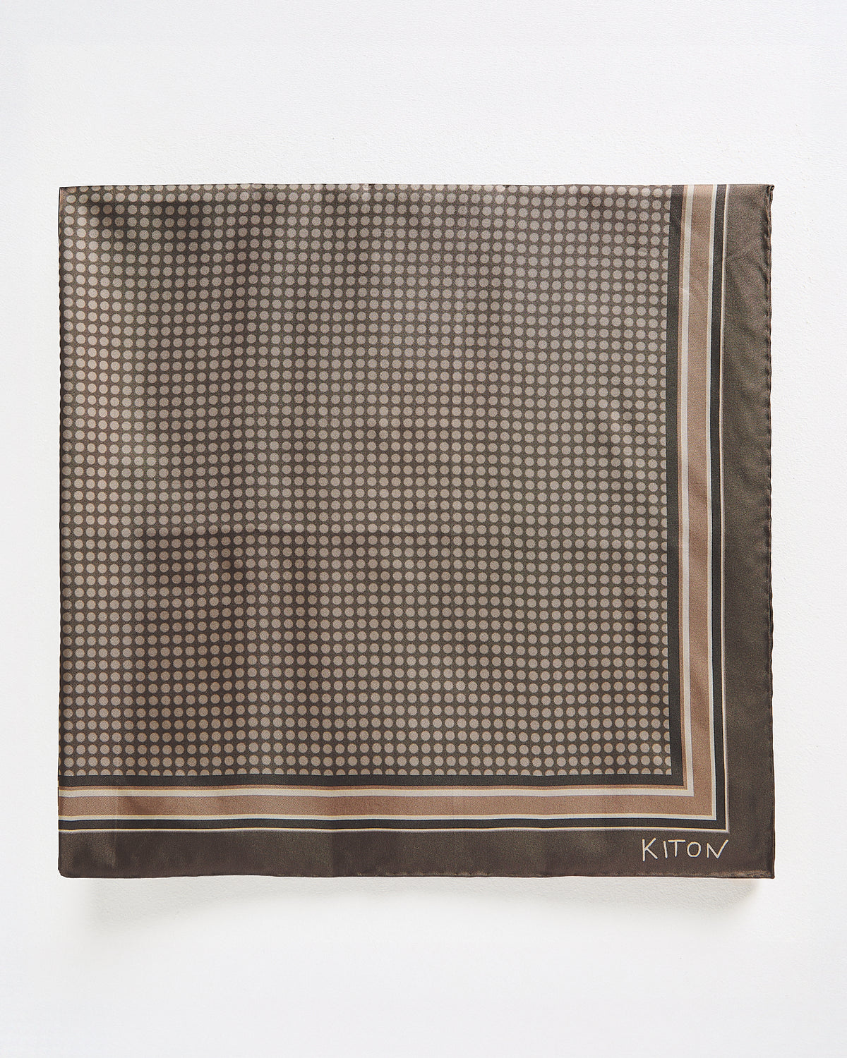 BROWN SILK SCARF 1