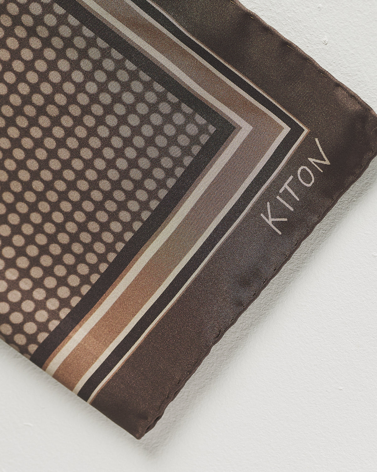 BROWN SILK SCARF 2