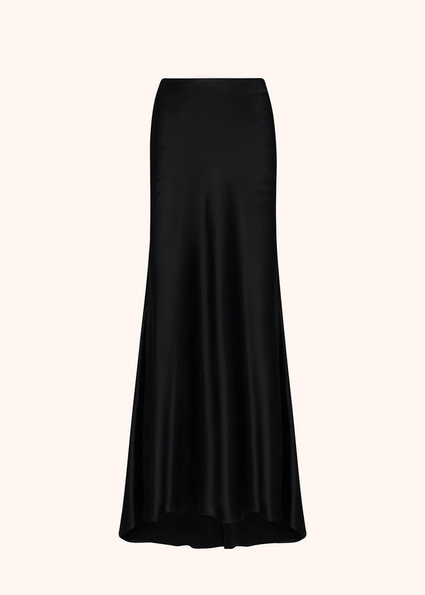 LONG SILK SATIN SKIRT