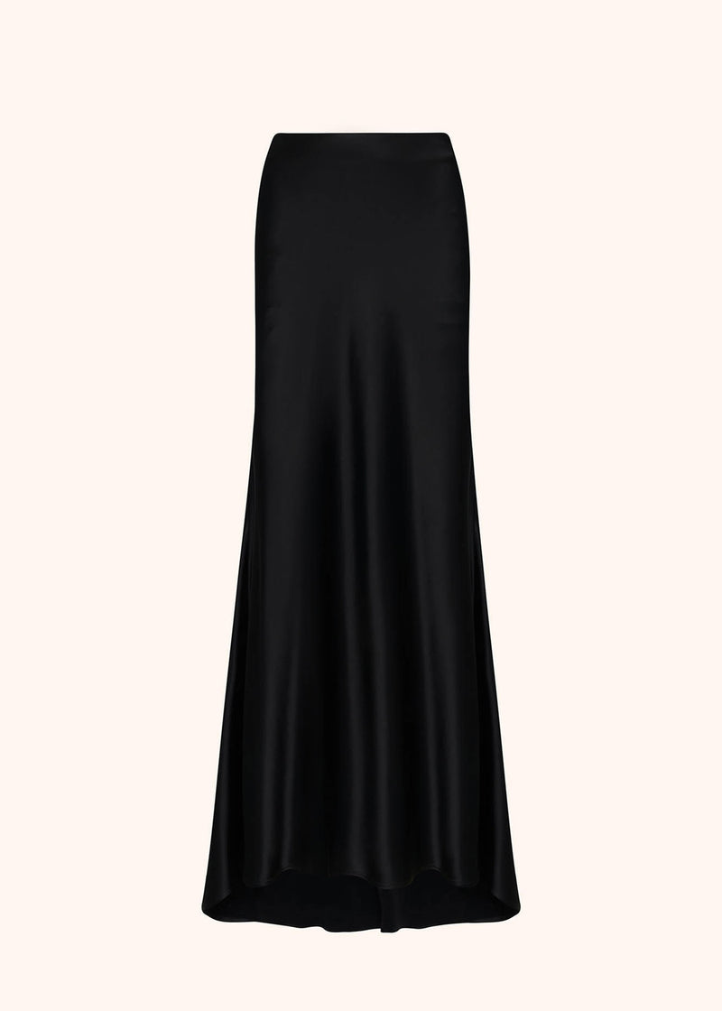 LONG SILK SATIN SKIRT