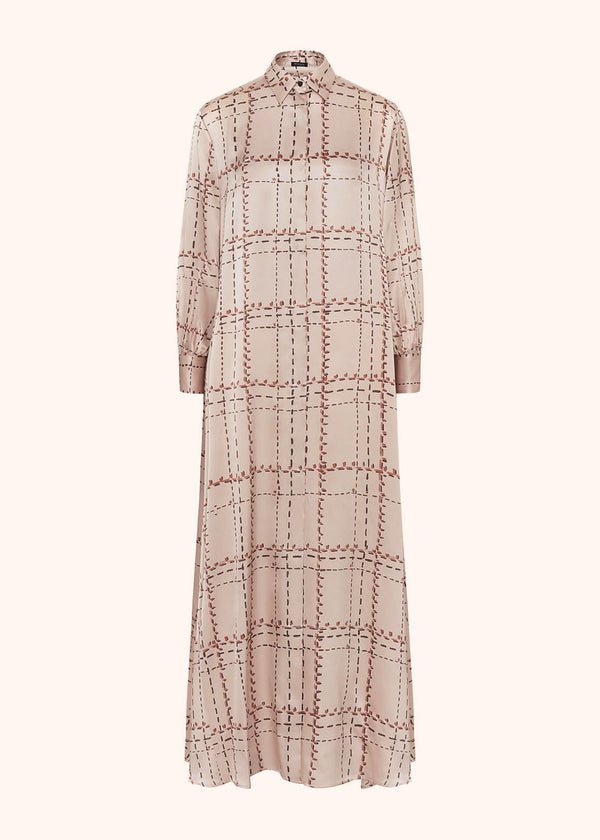 PRINTED SILK SHIRT DRESS