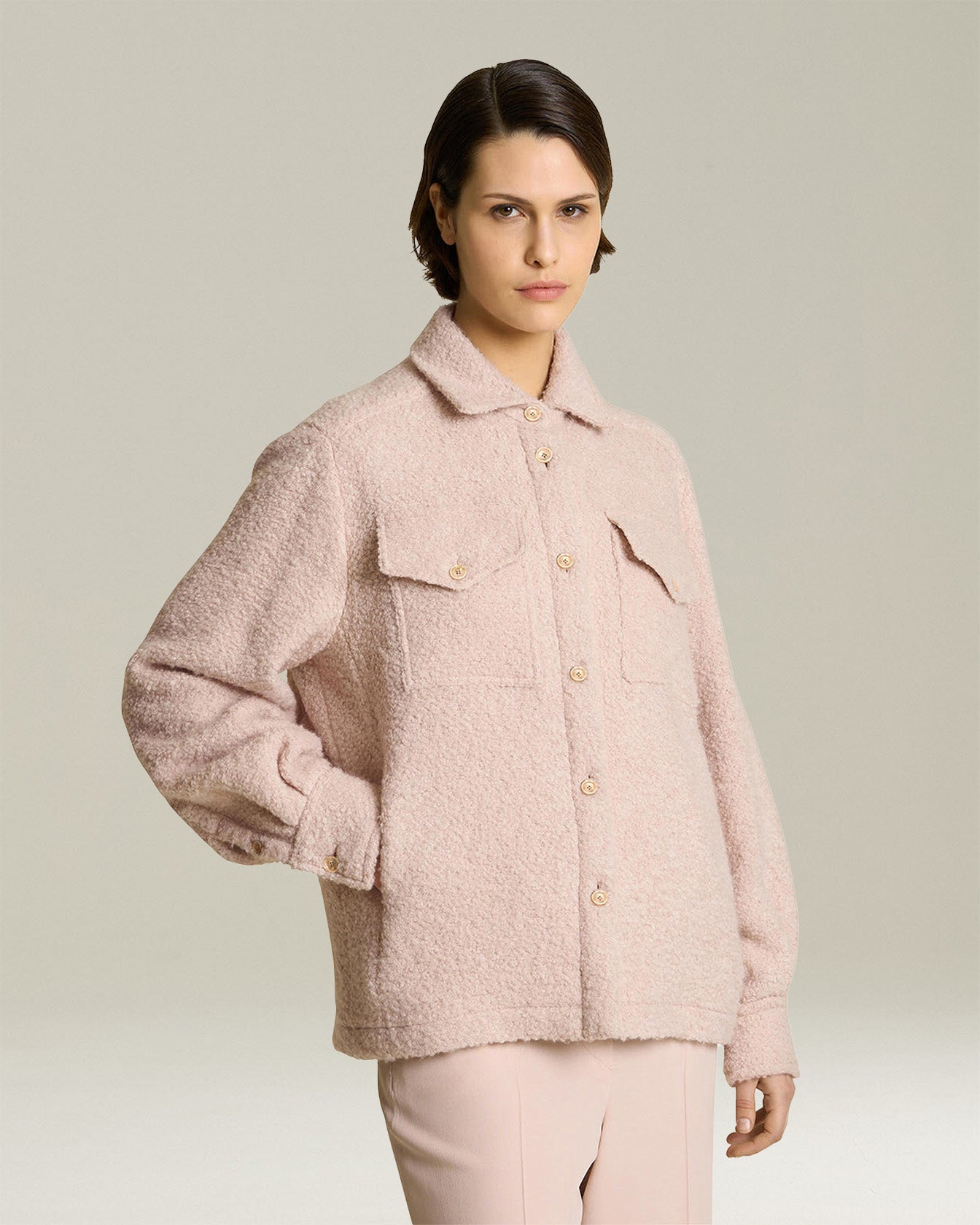 OVERSHIRT IN PANNETTO DI CASHMERE