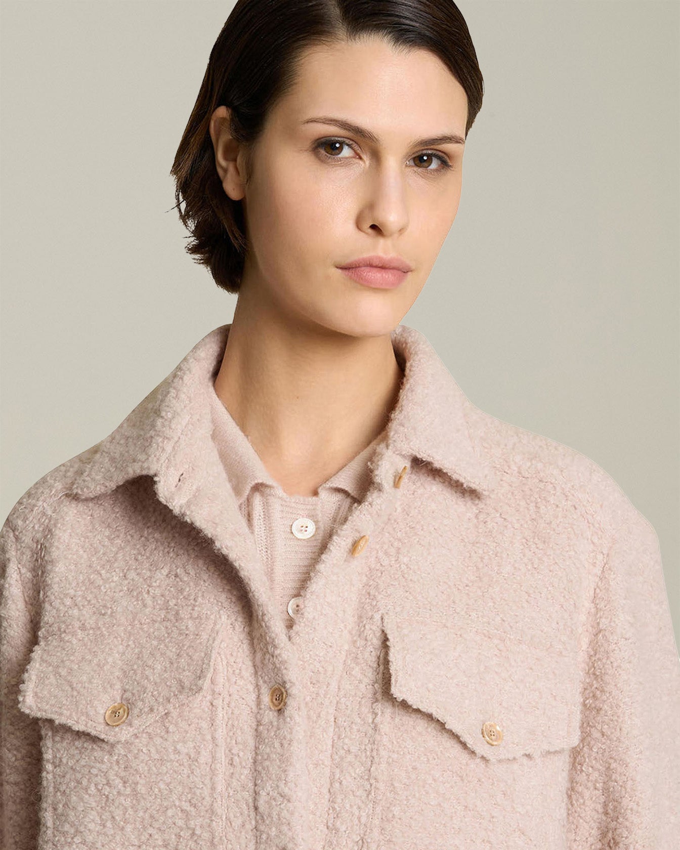 OVERSHIRT IN PANNETTO DI CASHMERE