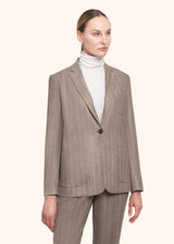 Kiton beige jacket for woman, in wool 2