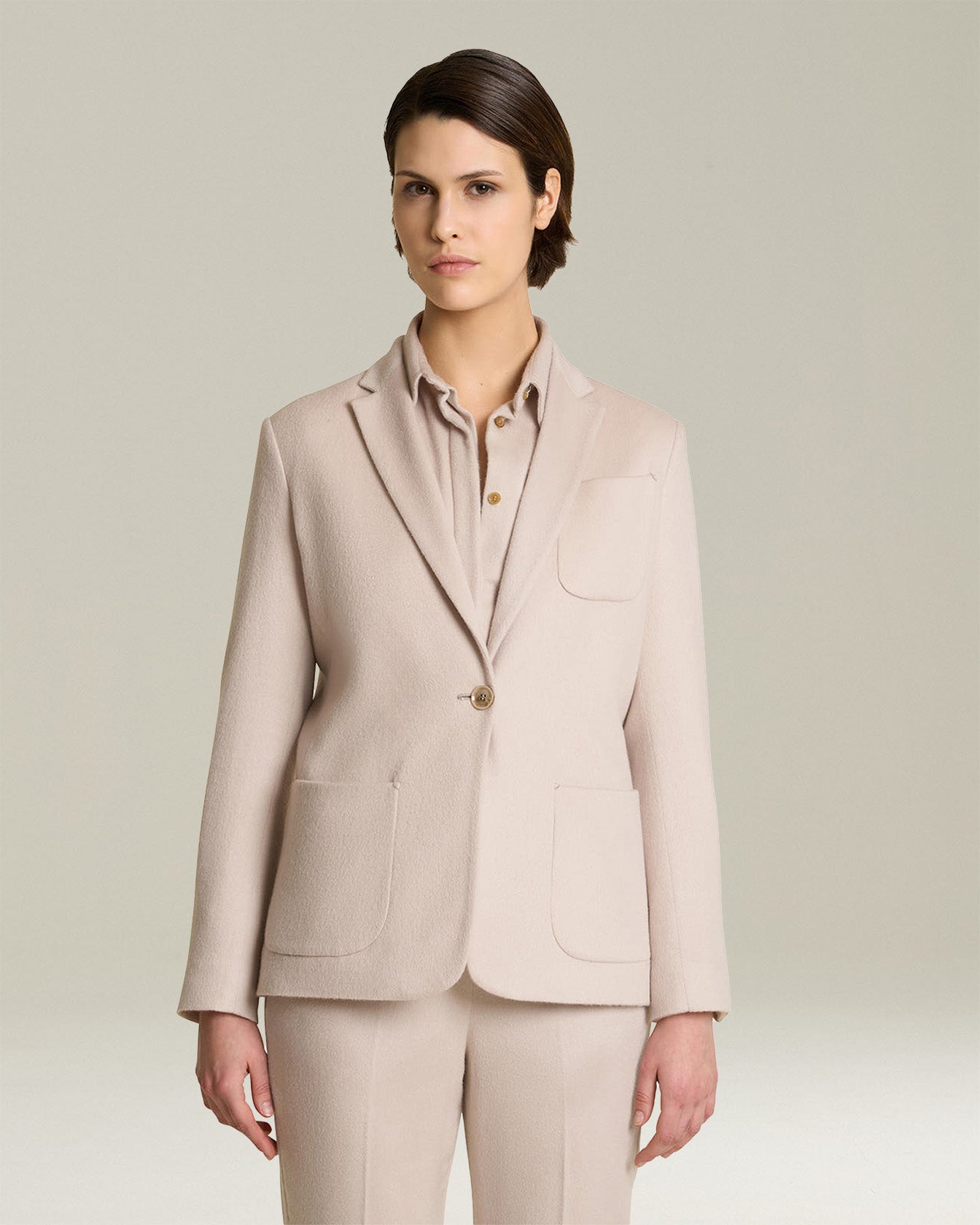 CASHMERE CLOTH BLAZER