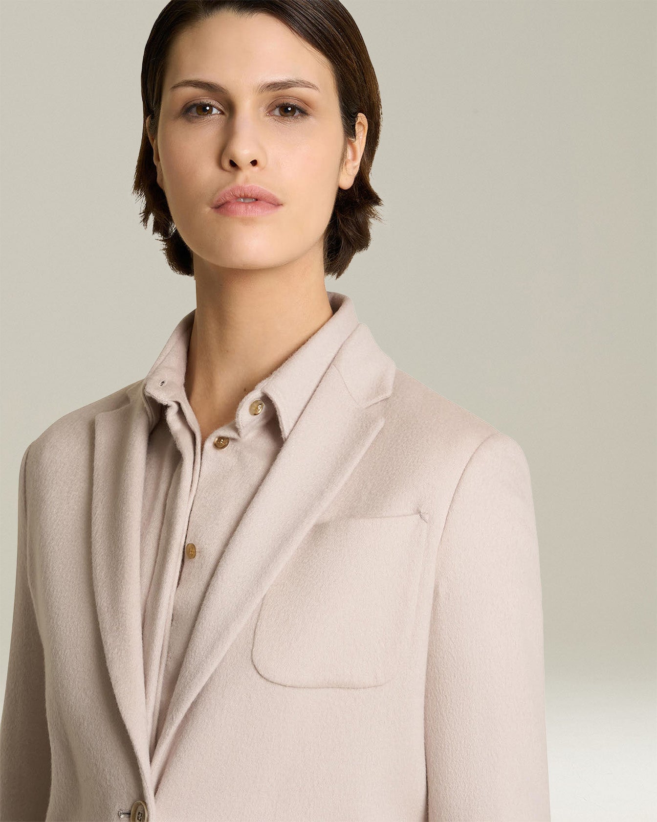 CASHMERE CLOTH BLAZER