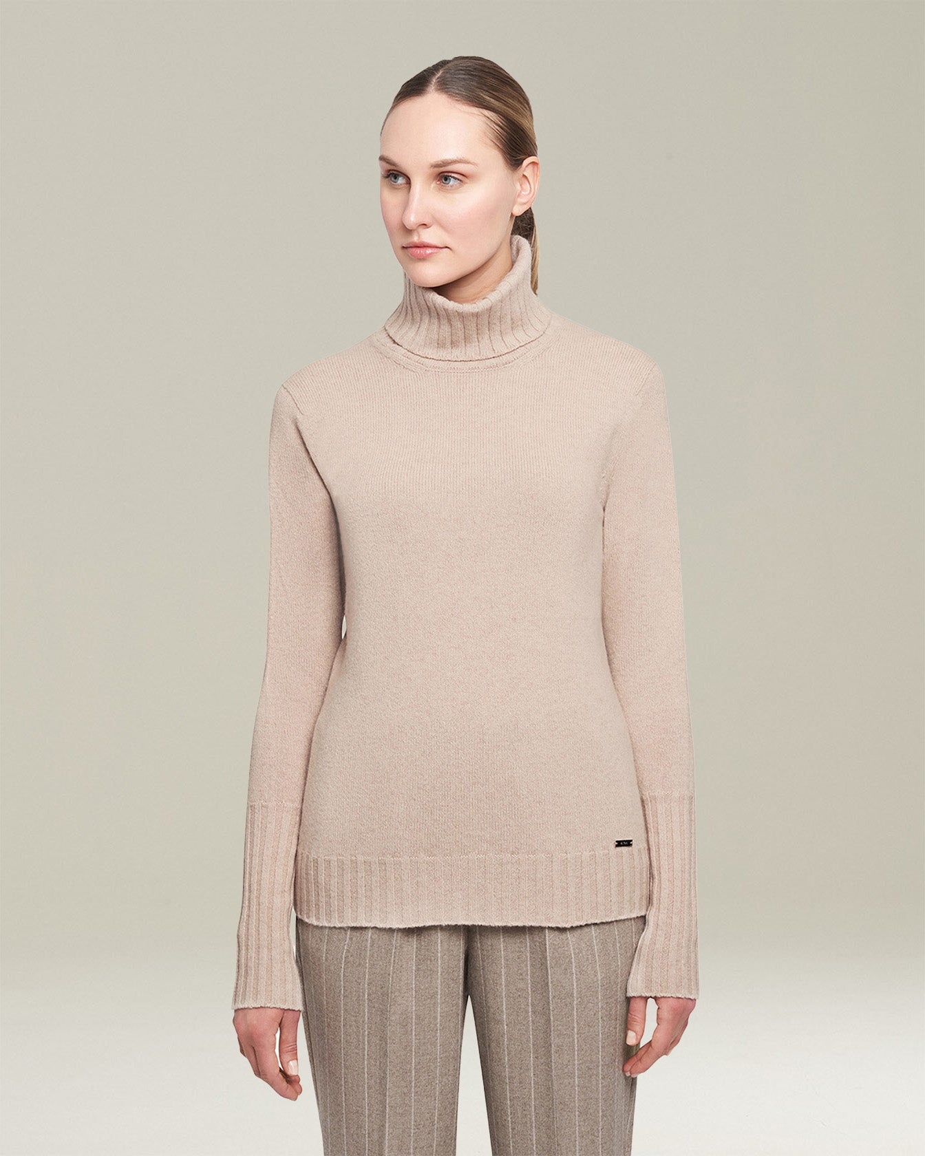 SWEATER HIGH NECK CASHMERE