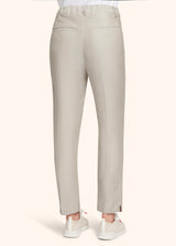 Kiton beige trousers for woman, in linen 3