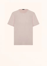 Kiton powder pink t-shirt for woman, in silk 1