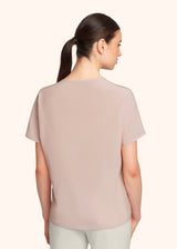 Kiton powder pink t-shirt for woman, in silk 3