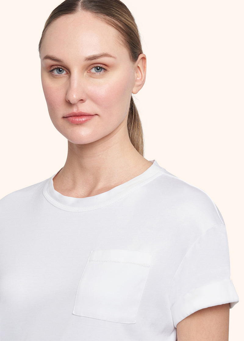Kiton white shirt for woman, in cotton 4