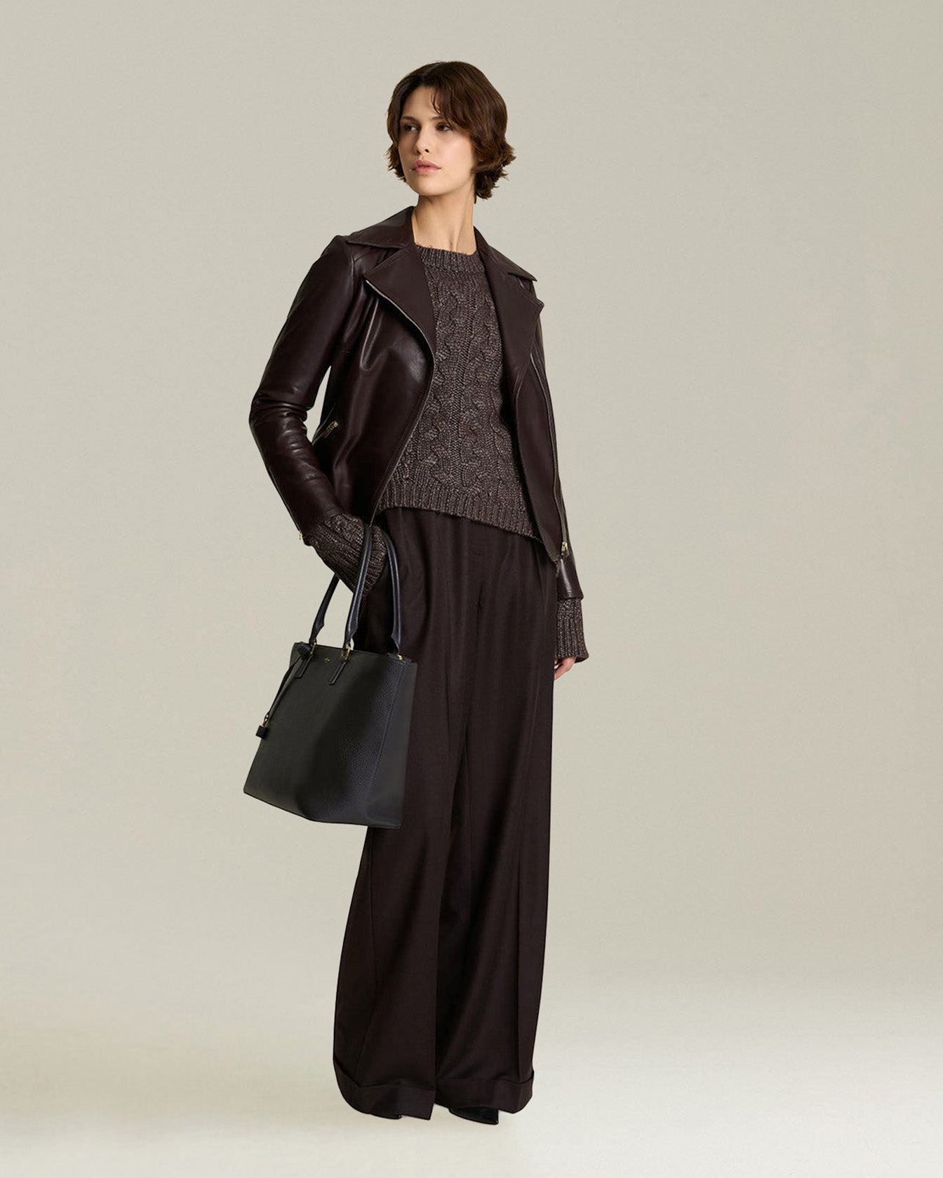 WOOL PALAZZO TROUSERS