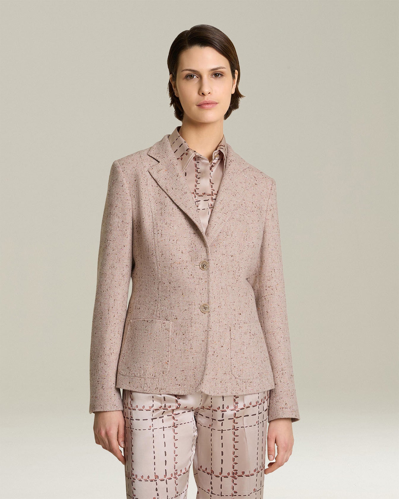 DONEGAL EFFECT CASHMERE BLAZER