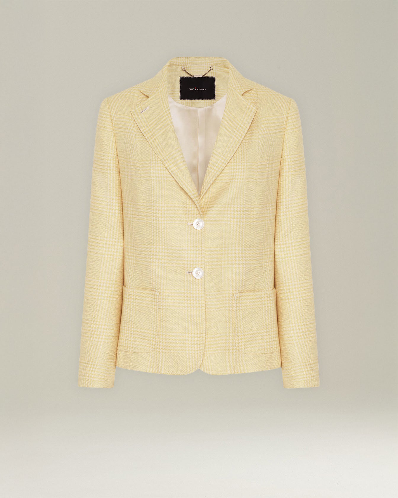 BLAZER PRINCIPE DI GALLES IN BLEND DI SETA