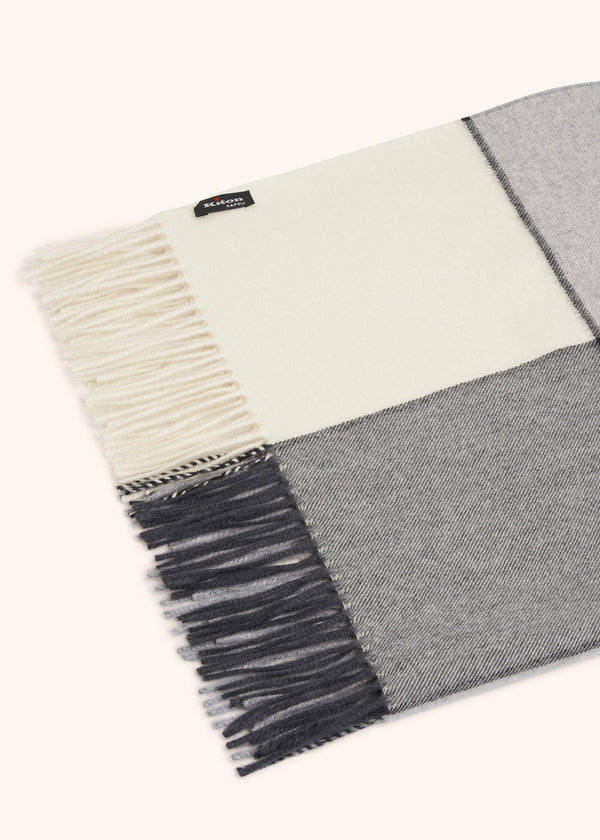 Kiton grey scarf 70x210 cm for woman, in cashmere 2