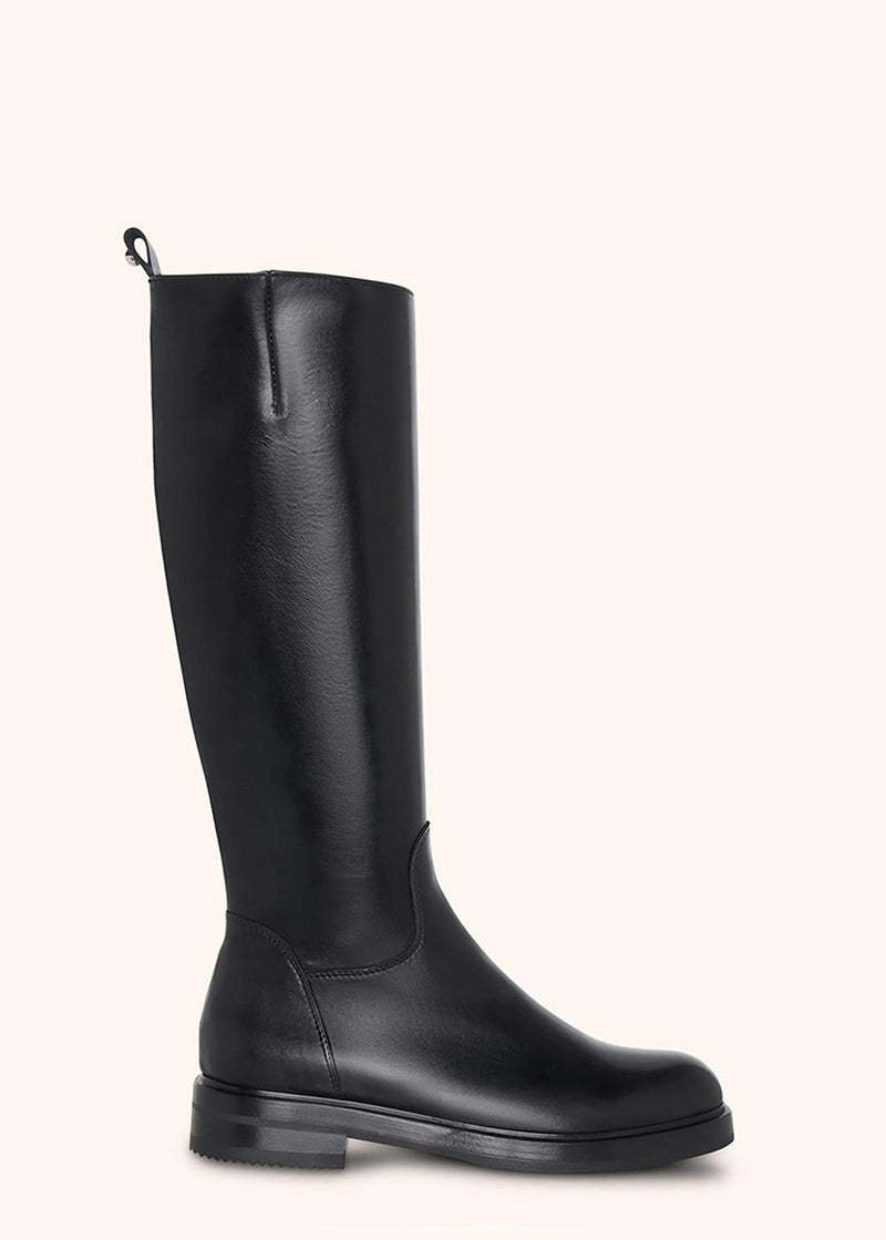 Kiton black boot for woman, in calfskin 1