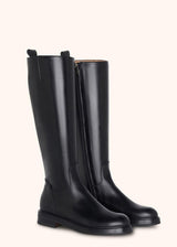 Kiton black boot for woman, in calfskin 2