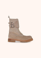 Kiton beige ankle boots for woman, in calfskin 1