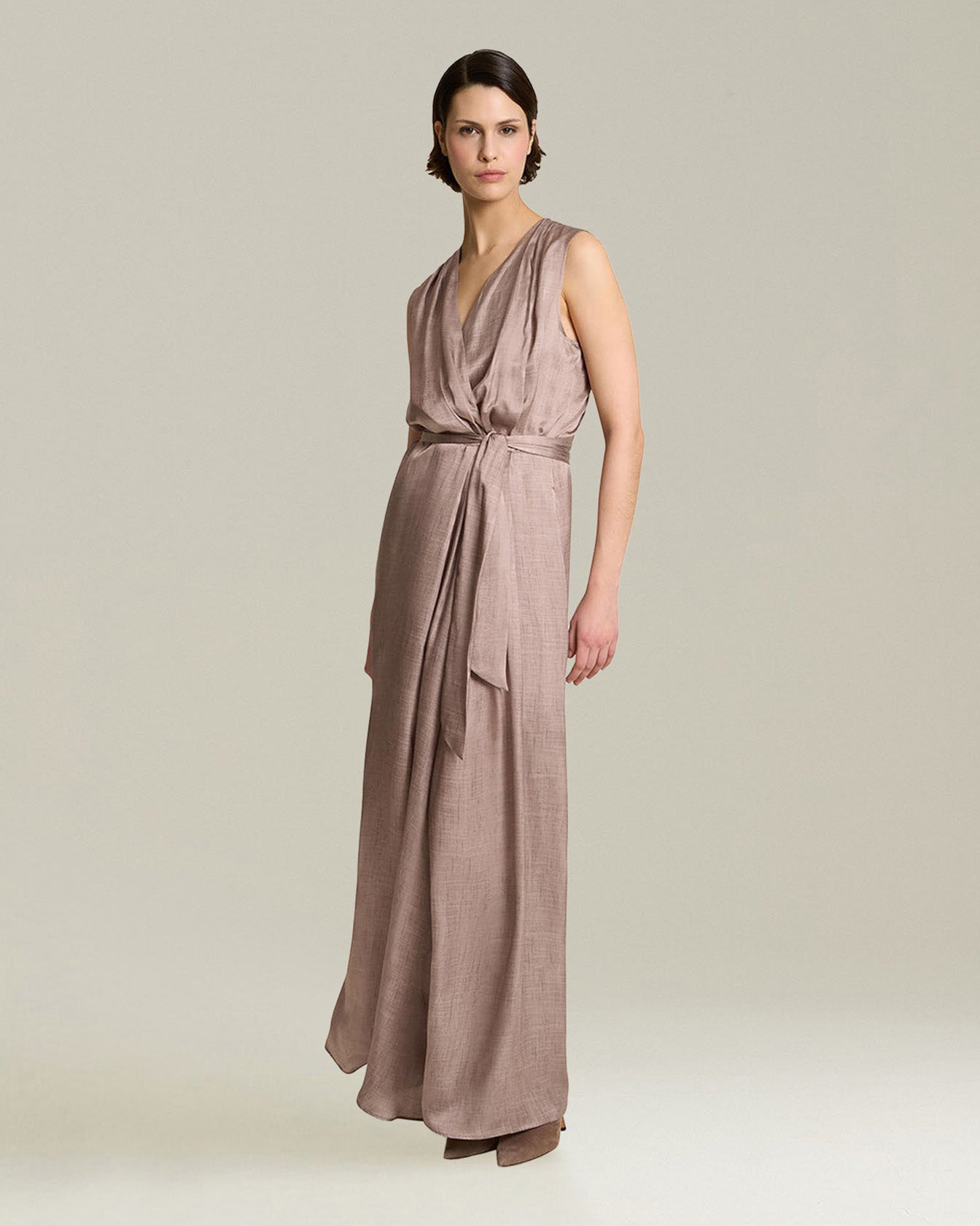 LONG SILK DRESS