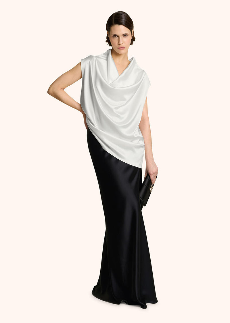 SILK BLOUSE WITH DRAPING