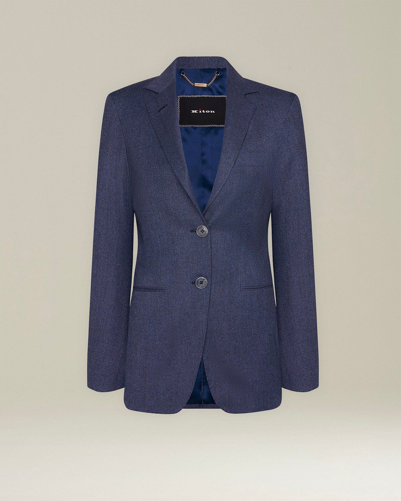 SINGLE-BREASTED WOOL AND CASHMERE BLAZER