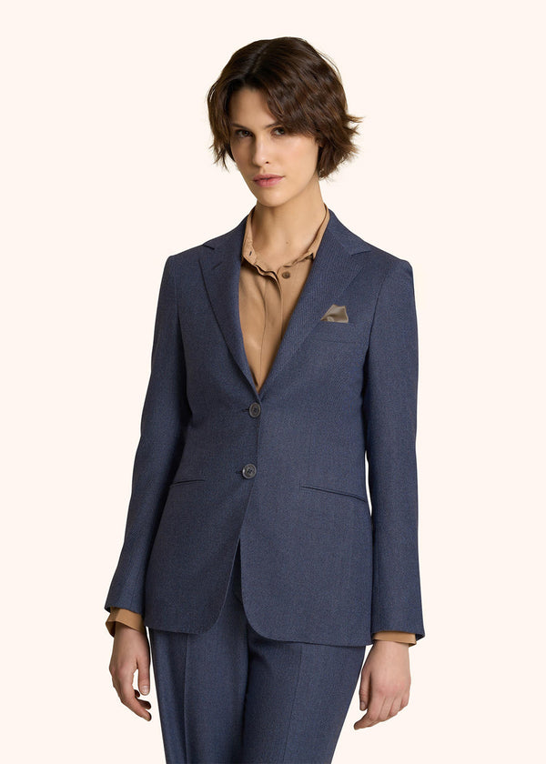 SINGLE-BREASTED WOOL AND CASHMERE BLAZER