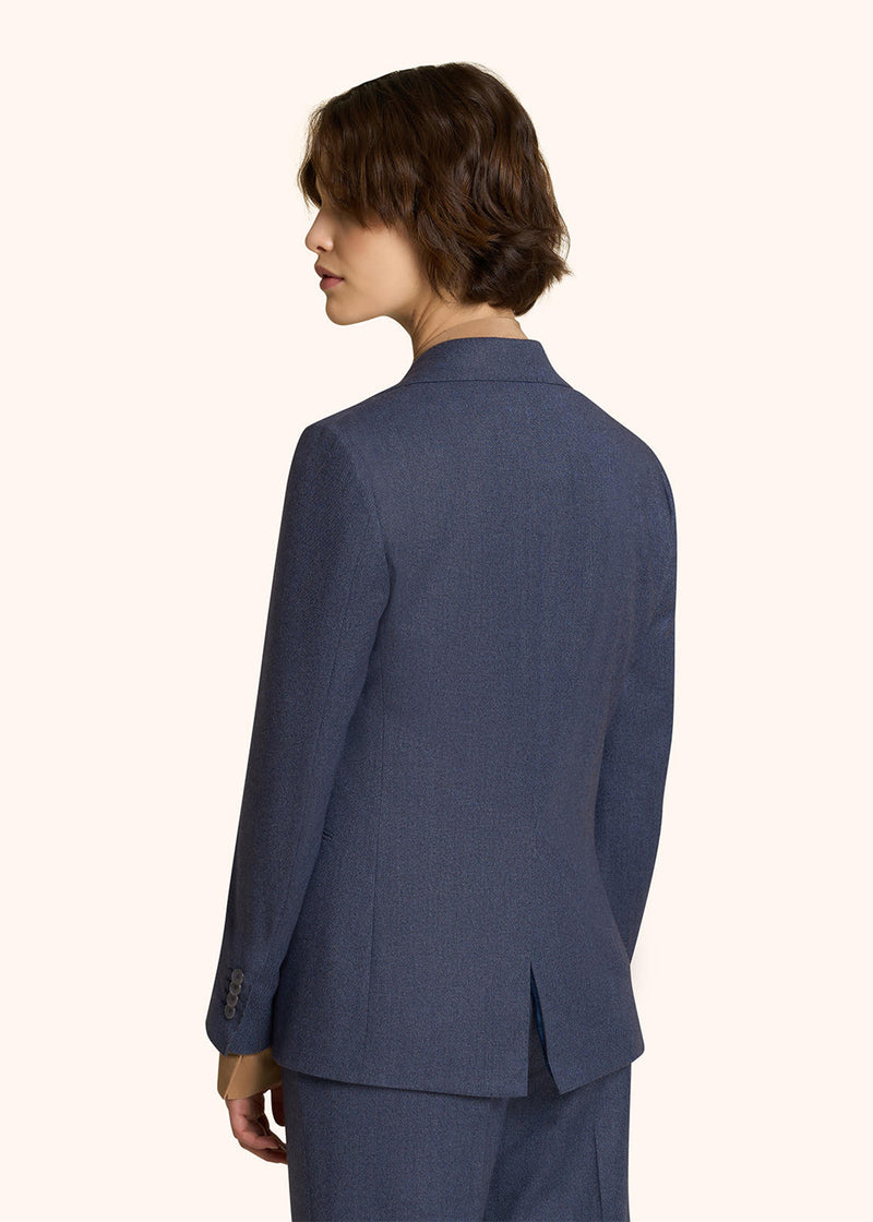 SINGLE-BREASTED WOOL AND CASHMERE BLAZER