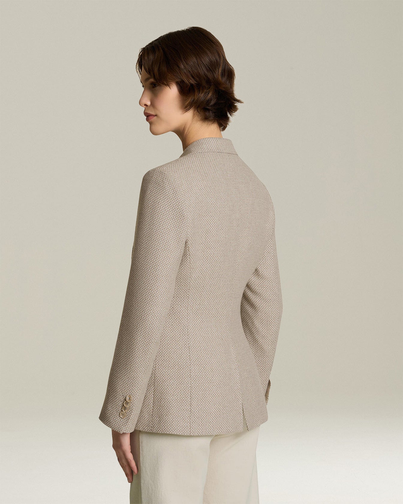 SINGLE-BREASTED CASHMERE BLAZER