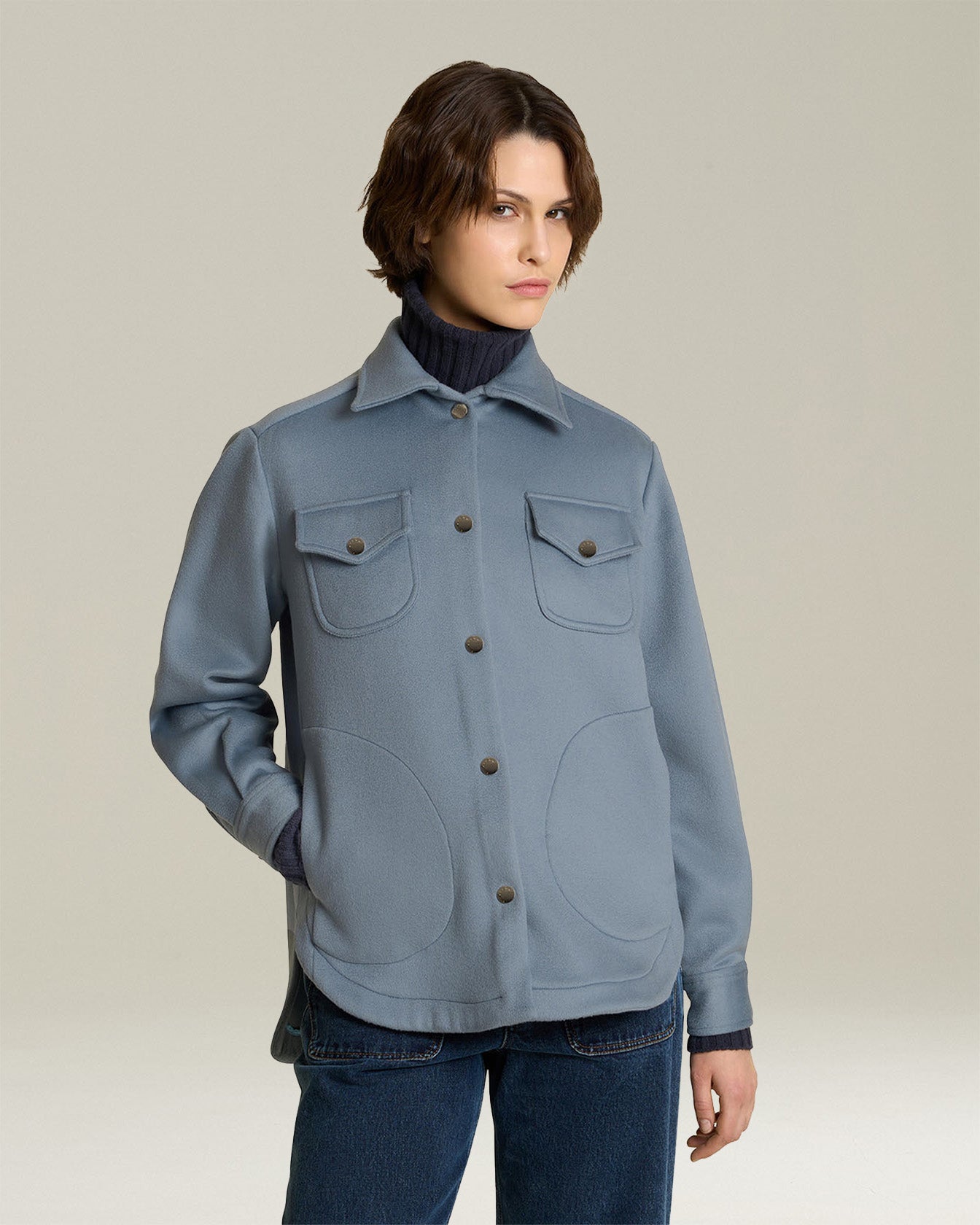 CASHMERE FLEECE OVERSHIRT