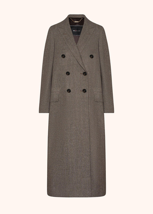 DOUBLE-BREASTED WOOL AND CASHMERE COAT