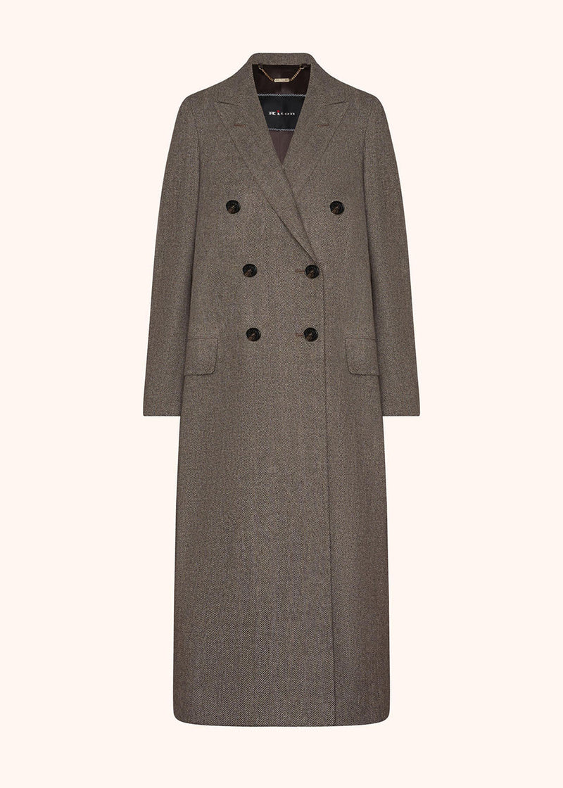 DOUBLE-BREASTED WOOL AND CASHMERE COAT