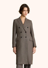 DOUBLE-BREASTED WOOL AND CASHMERE COAT