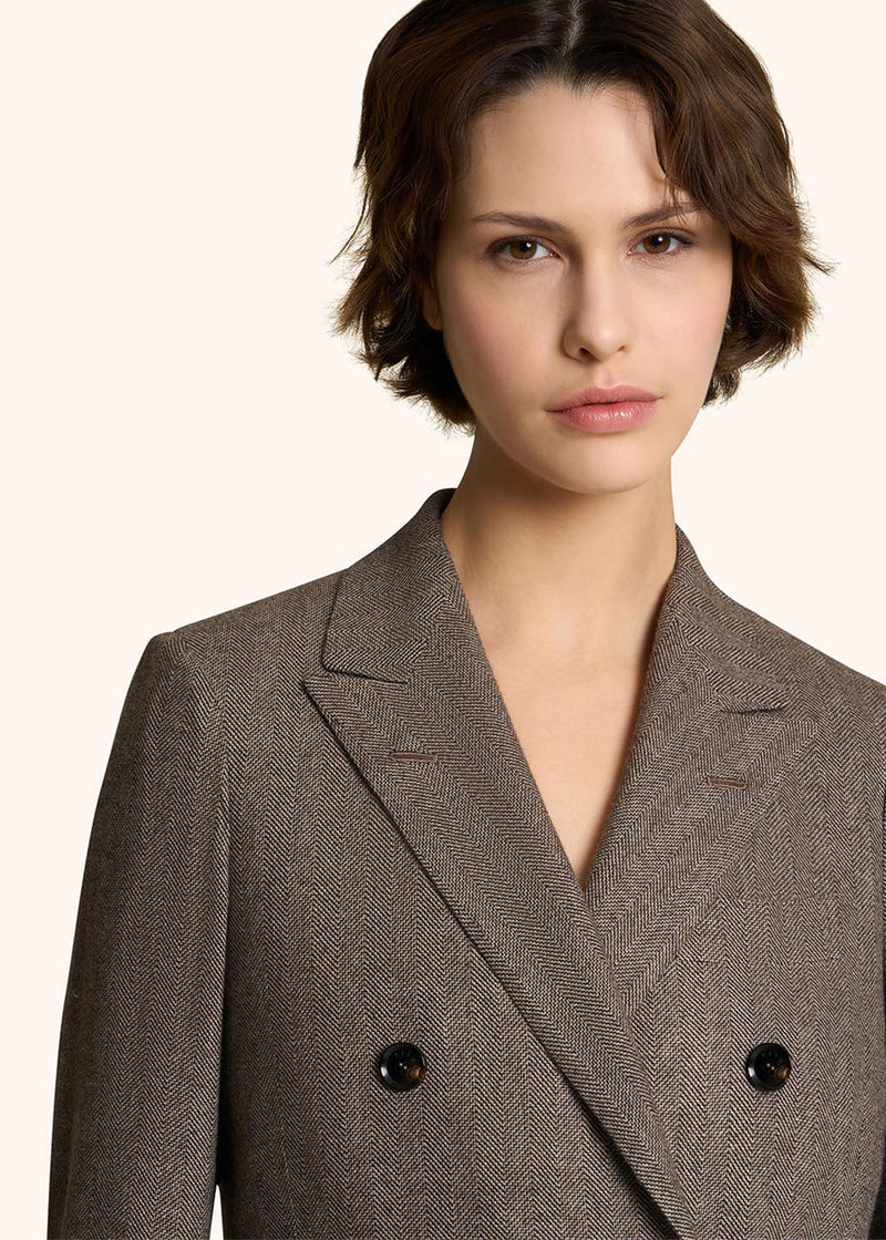 DOUBLE-BREASTED WOOL AND CASHMERE COAT