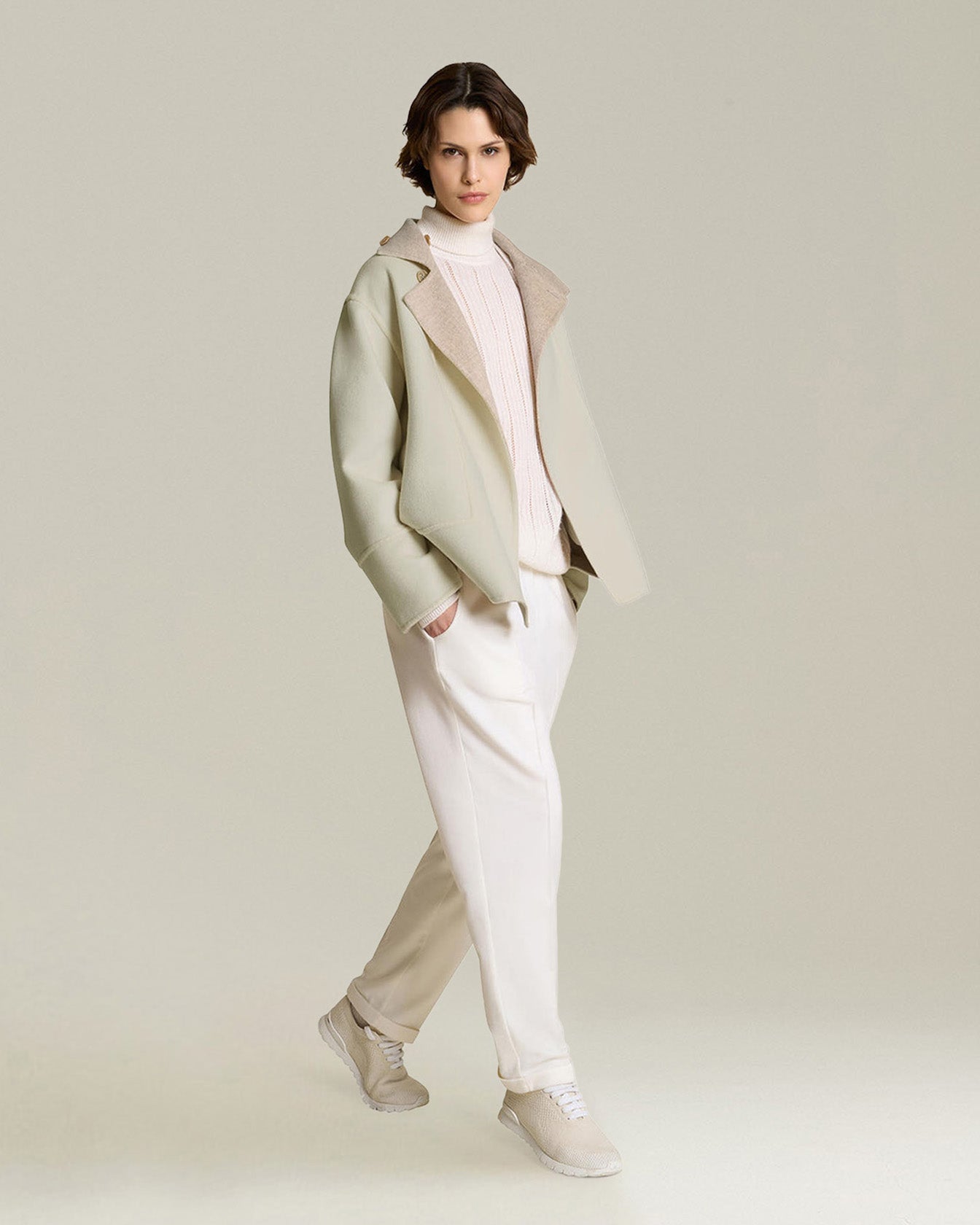 CASHMERE DOUBLE CLOTH COAT