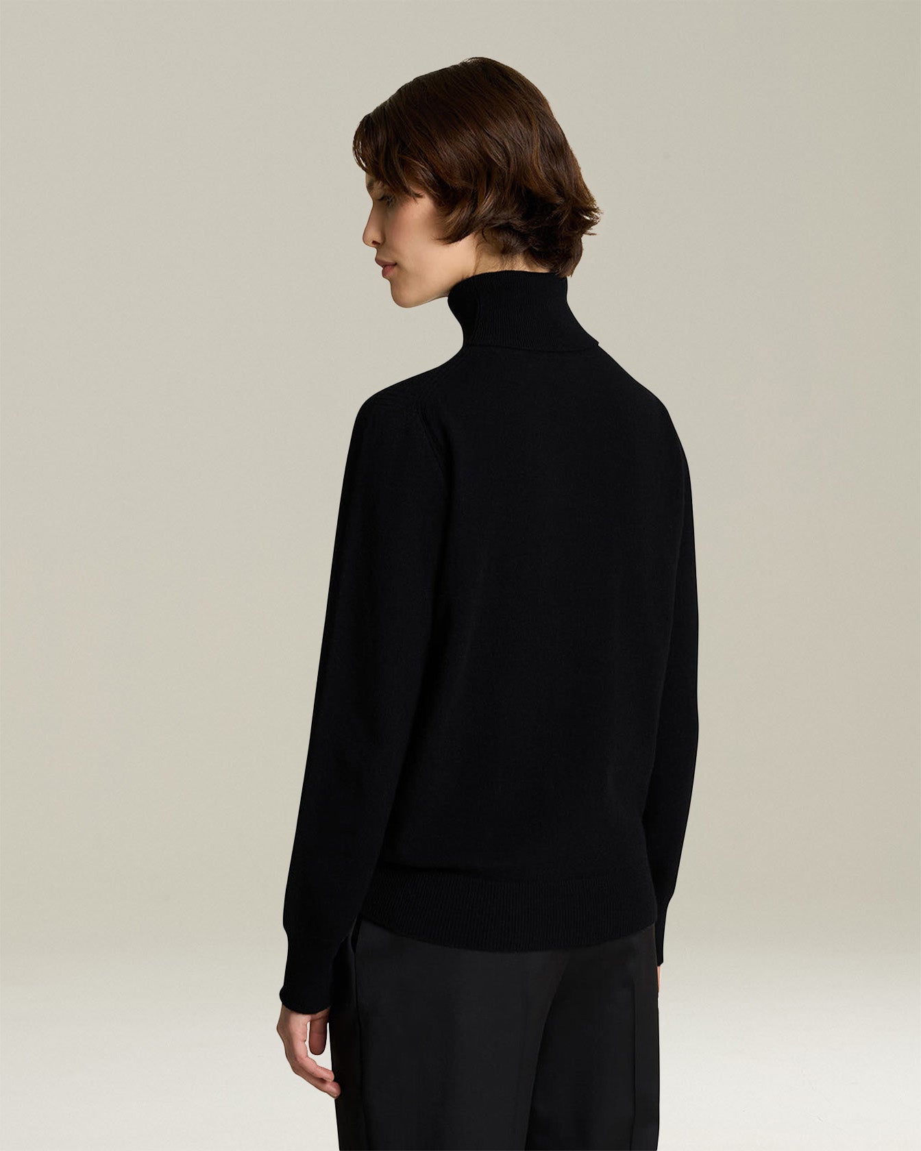 CASHMERE POLO NECK JUMPER