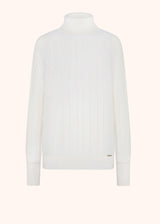 CASHMERE AND SILK RIBBED JUMPER