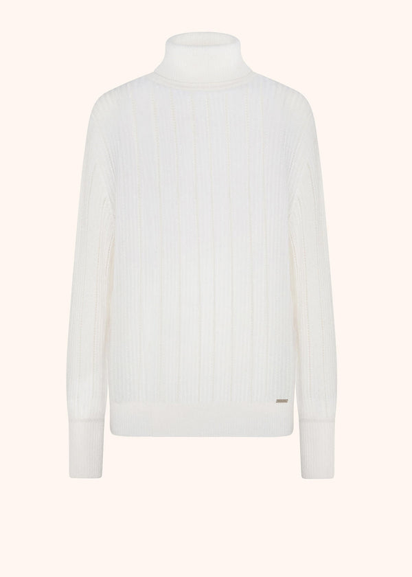 CASHMERE AND SILK RIBBED JUMPER