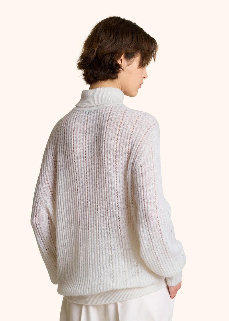 CASHMERE AND SILK RIBBED JUMPER