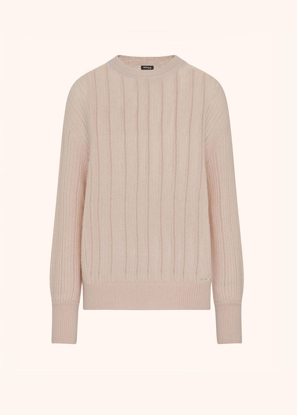 CASHMERE AND SILK JUMPER WITH PERFORATED DETAILING