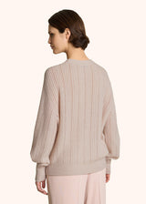 CASHMERE AND SILK JUMPER WITH PERFORATED DETAILING