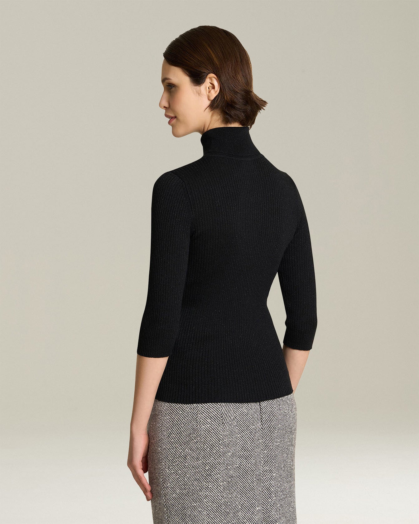 LAMÉ WOOL TOP