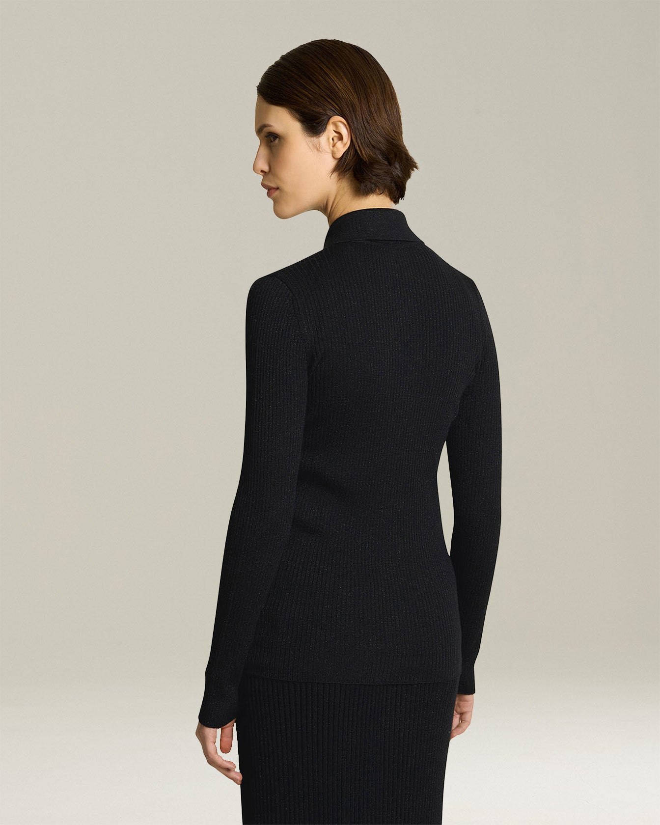 LAMÉ WOOL SHIRT