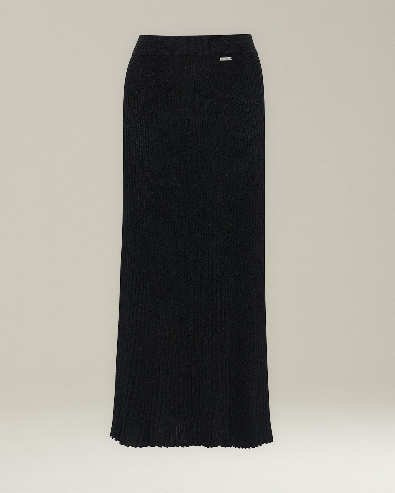 LAMÉ WOOL PENCIL SKIRT