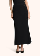 LAMÉ WOOL PENCIL SKIRT