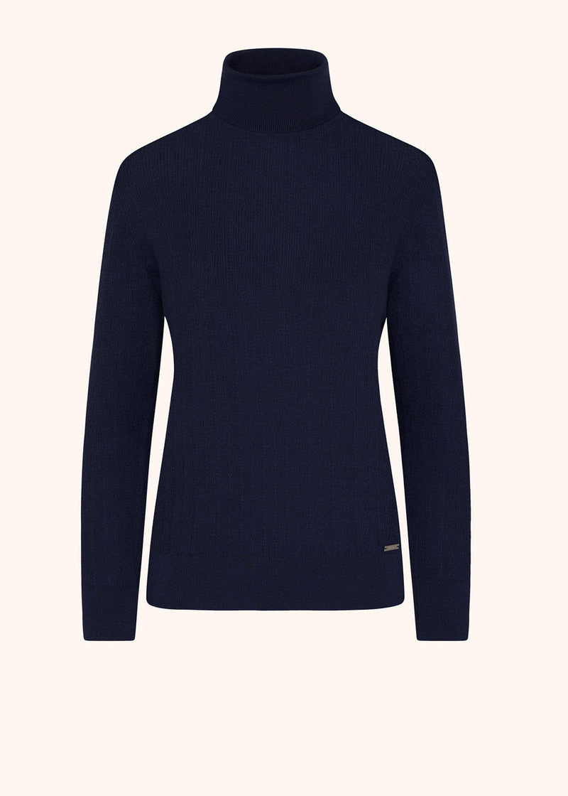 CASHMERE AND SILK POLO NECK JUMPER