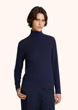 CASHMERE AND SILK POLO NECK JUMPER