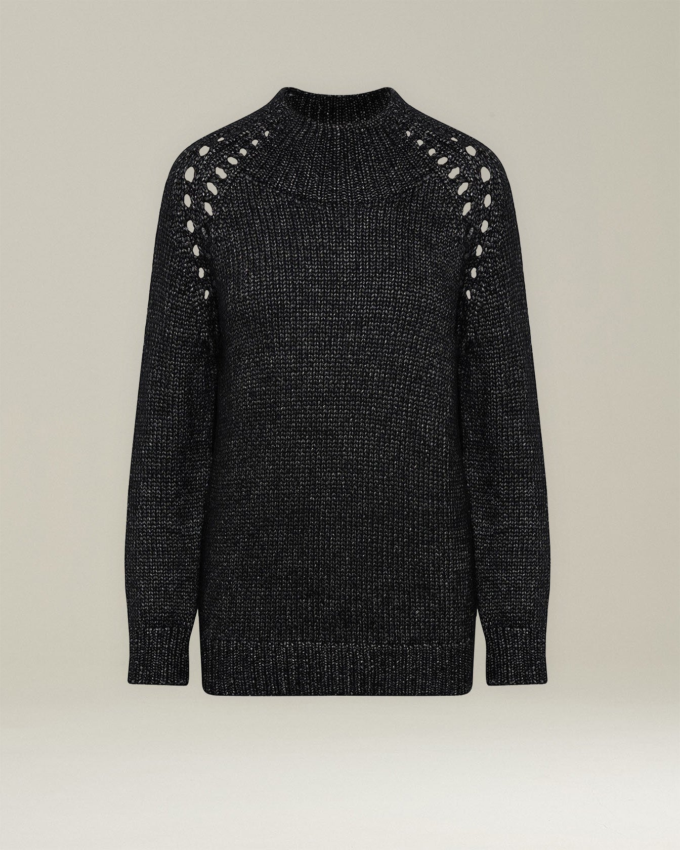 CASHMERE JUMPER WITH PERFORATED DETAILING