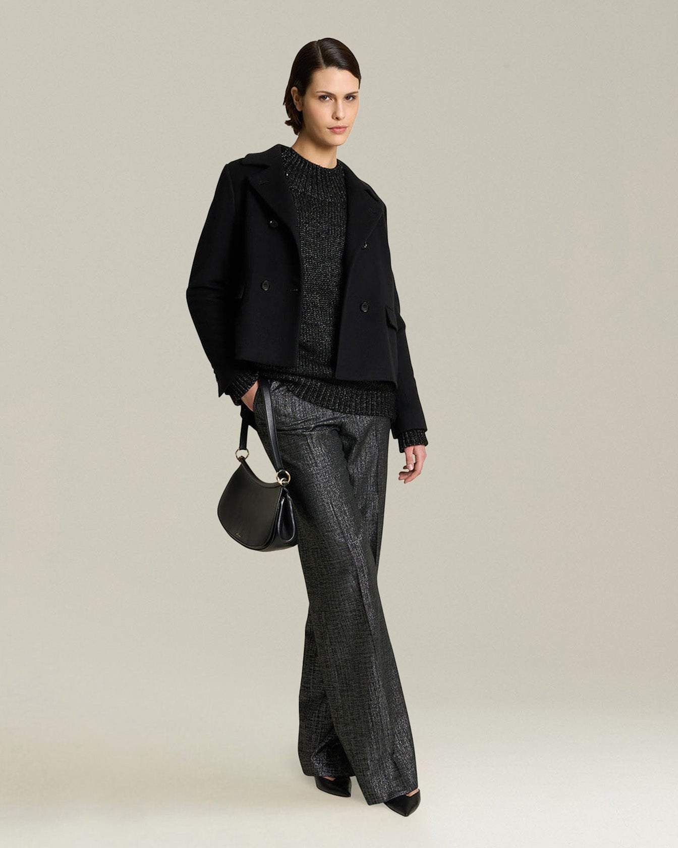 CASHMERE JUMPER WITH PERFORATED DETAILING